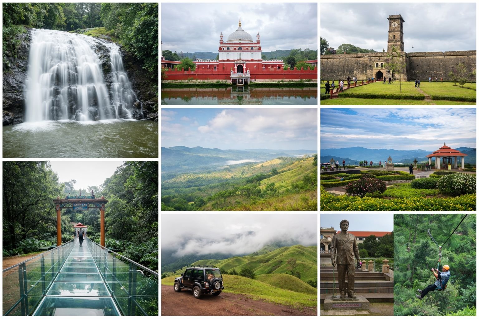 Madikeri taxi sightseeing package from Coorg